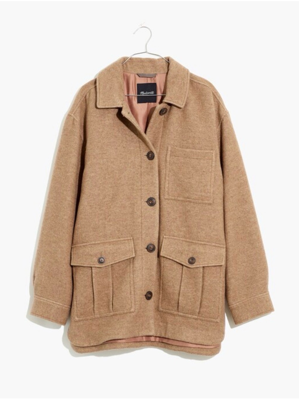 Madewell Relaxed Belrose Coat in Camel - Picture 5 of 12